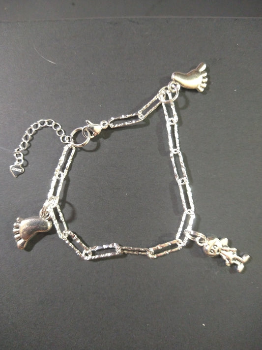 925 Sterling Silver Paperclip Bracelet