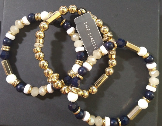 Blue, white with Diamond Bracelet