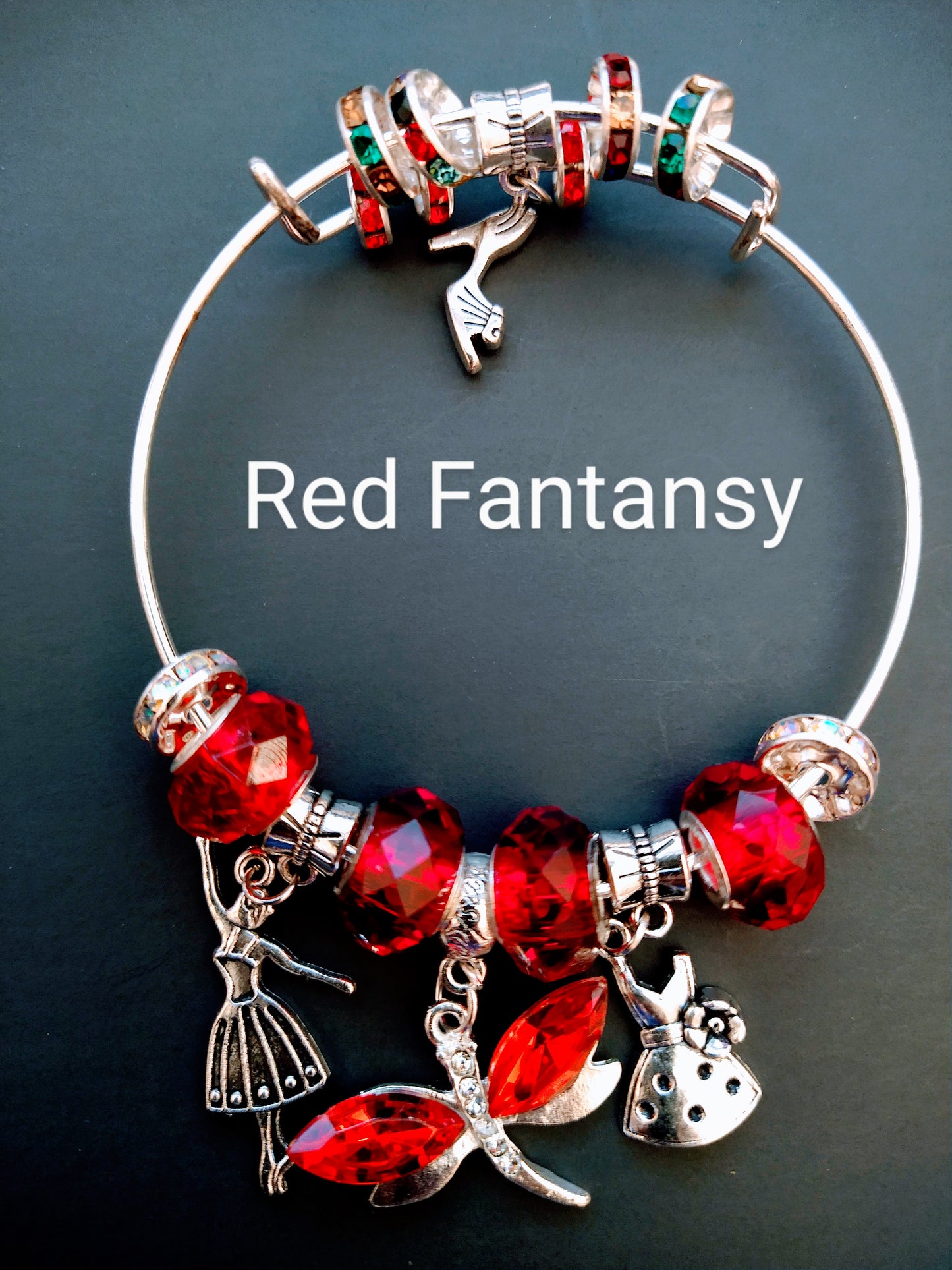 Charm Bracelet - Red Fantasy