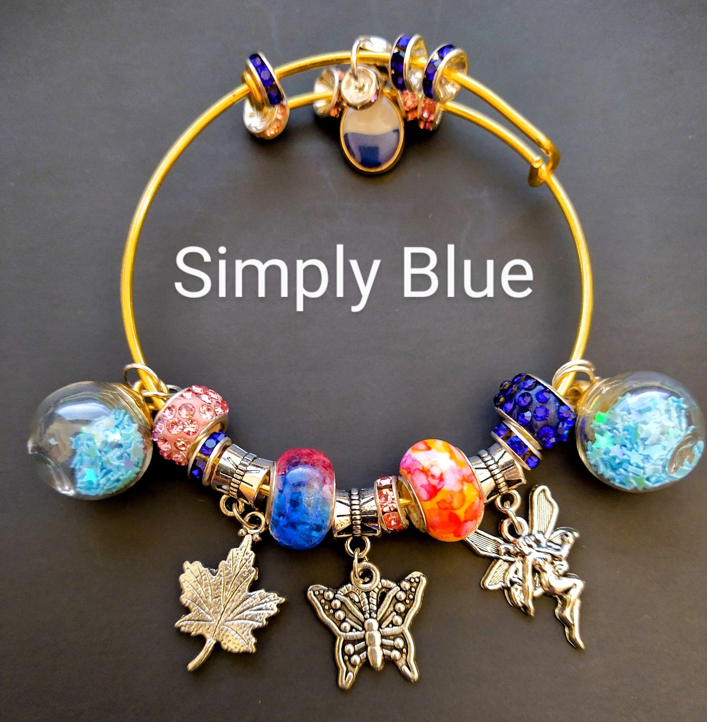 Charm Bracelet - Simply Blue