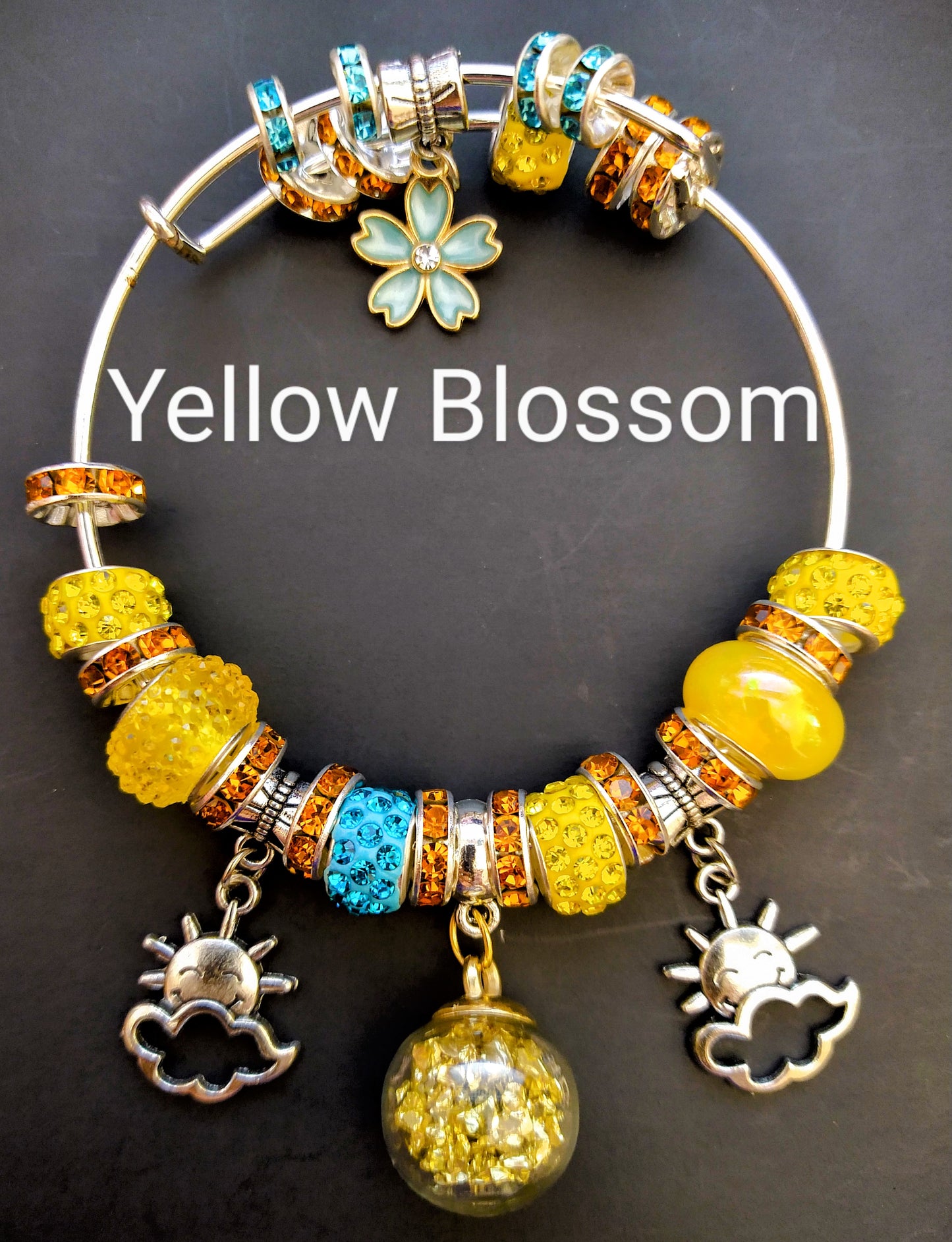Charm Bracelet - Yellow Blossom