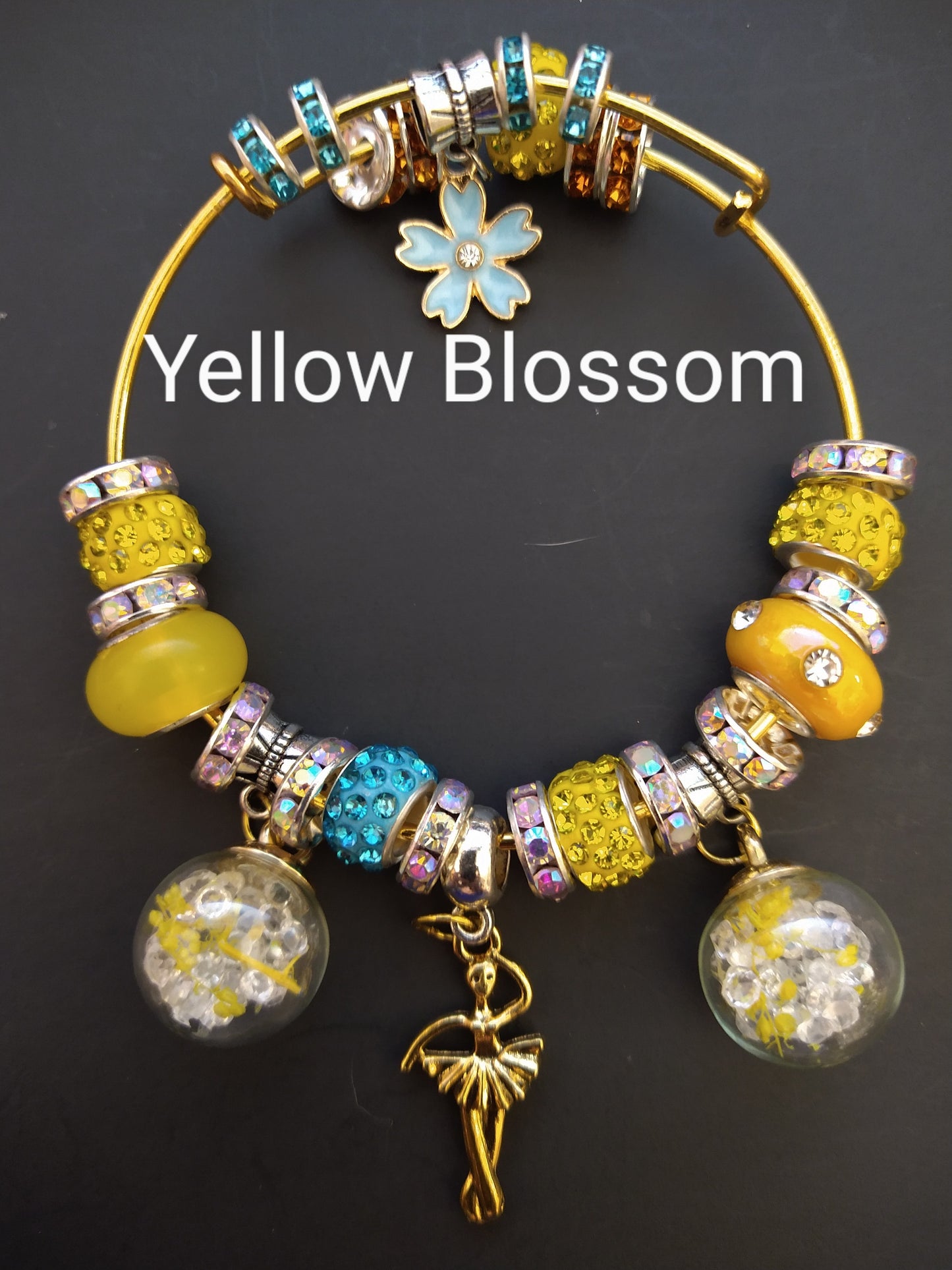 Charm Bracelet - Yellow Blossom