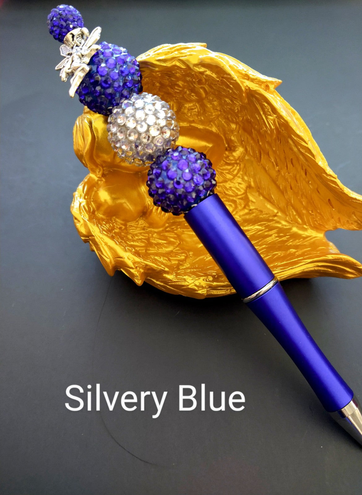 Stylish Pens - Silvery Blue