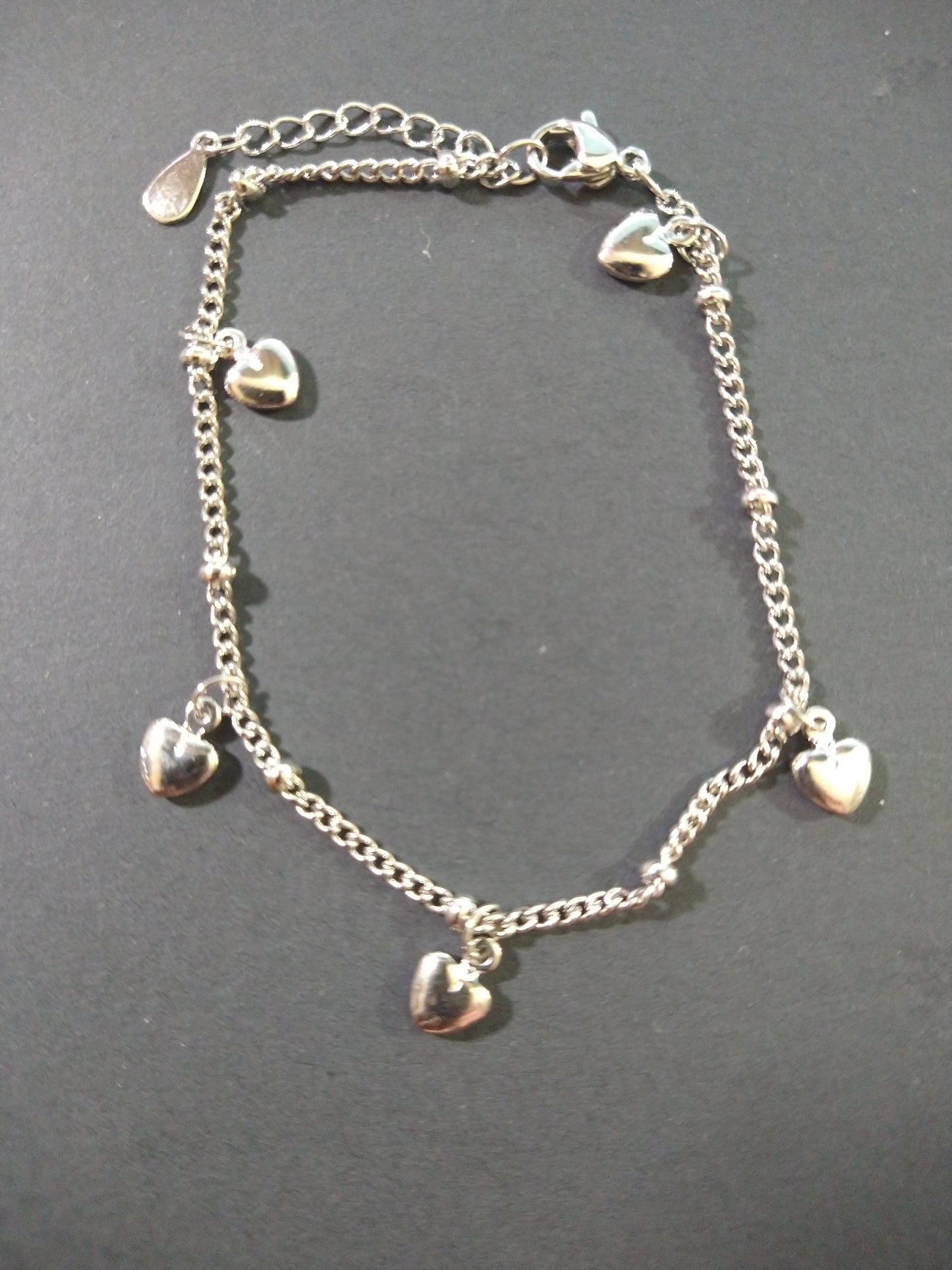 Heart 925 sterling silver Bracelets for children and teens